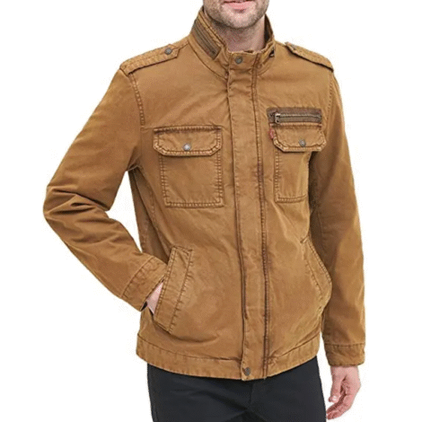Mens Brown Denim Jacket