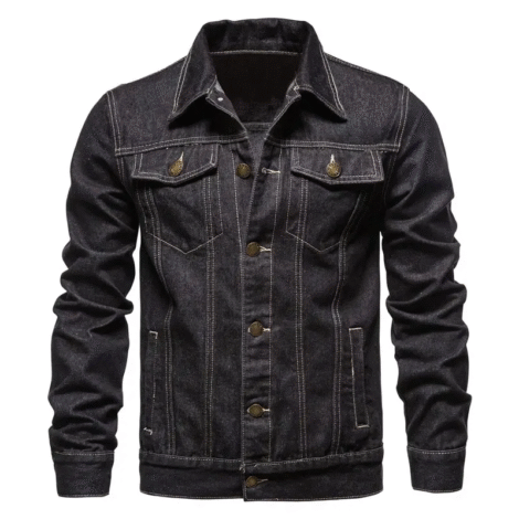 Mens Black Jean Denim Jacket